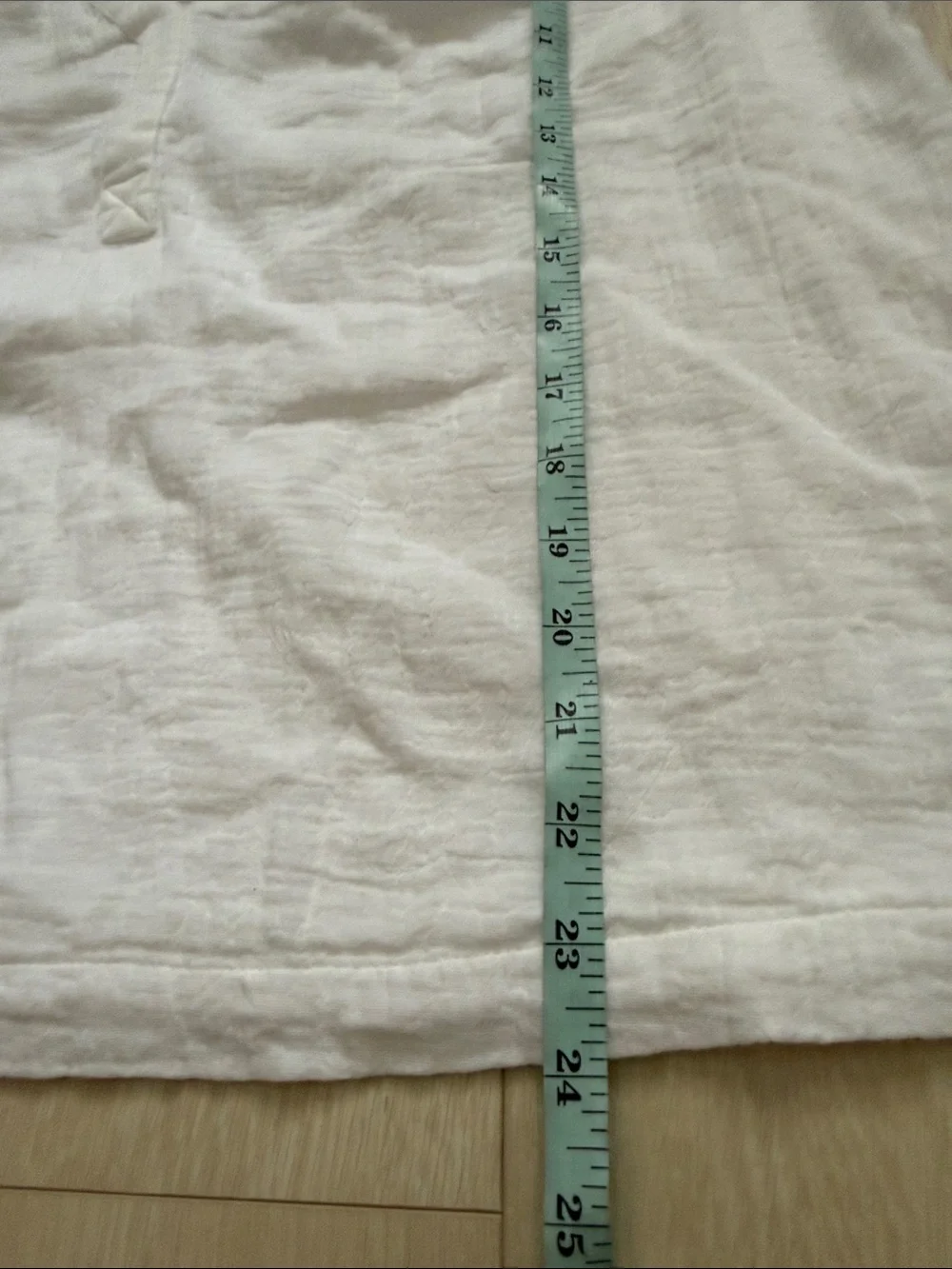 Lucky Brand Bright White Textured Gauze V-Neck Blouse